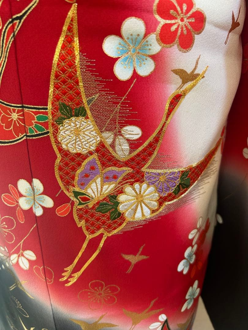 7歳　七五三　正絹着物　古典柄　帯　帯揚げ　帯締め　しごき　セット