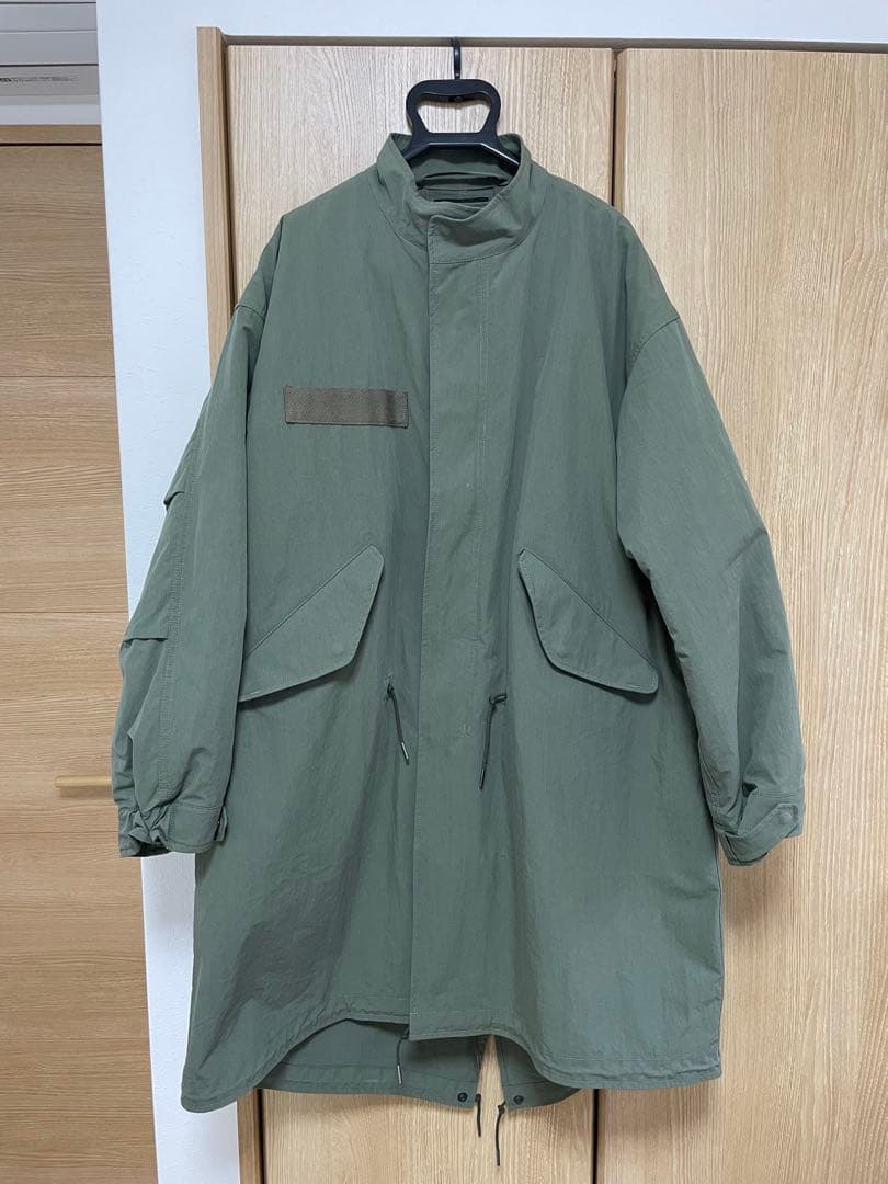 【GLR】ロングモッズコート カーキ