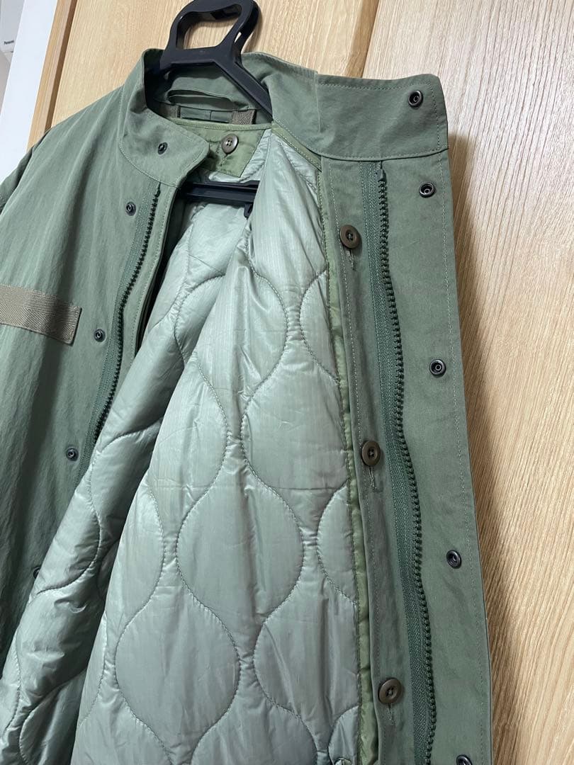 【GLR】ロングモッズコート カーキ