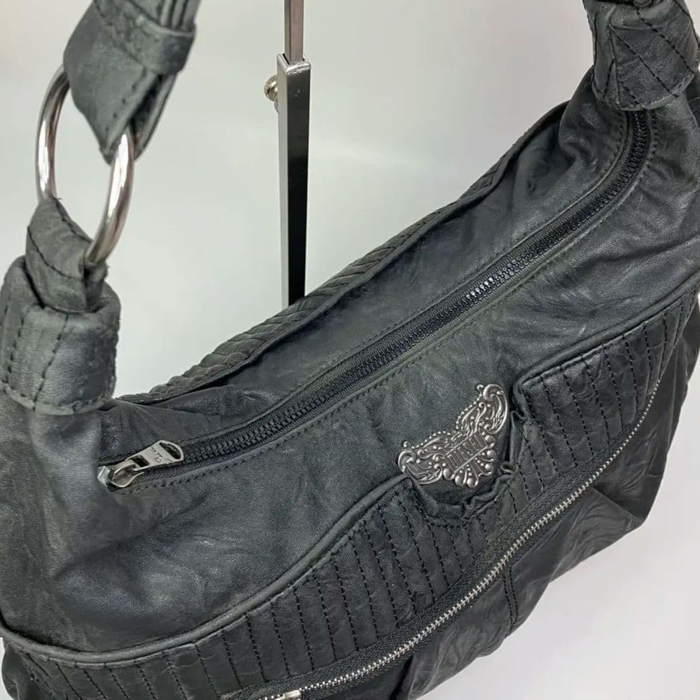 DIESEL ワンショルダー バッグ ブラック ハンドバッグ　肩掛け