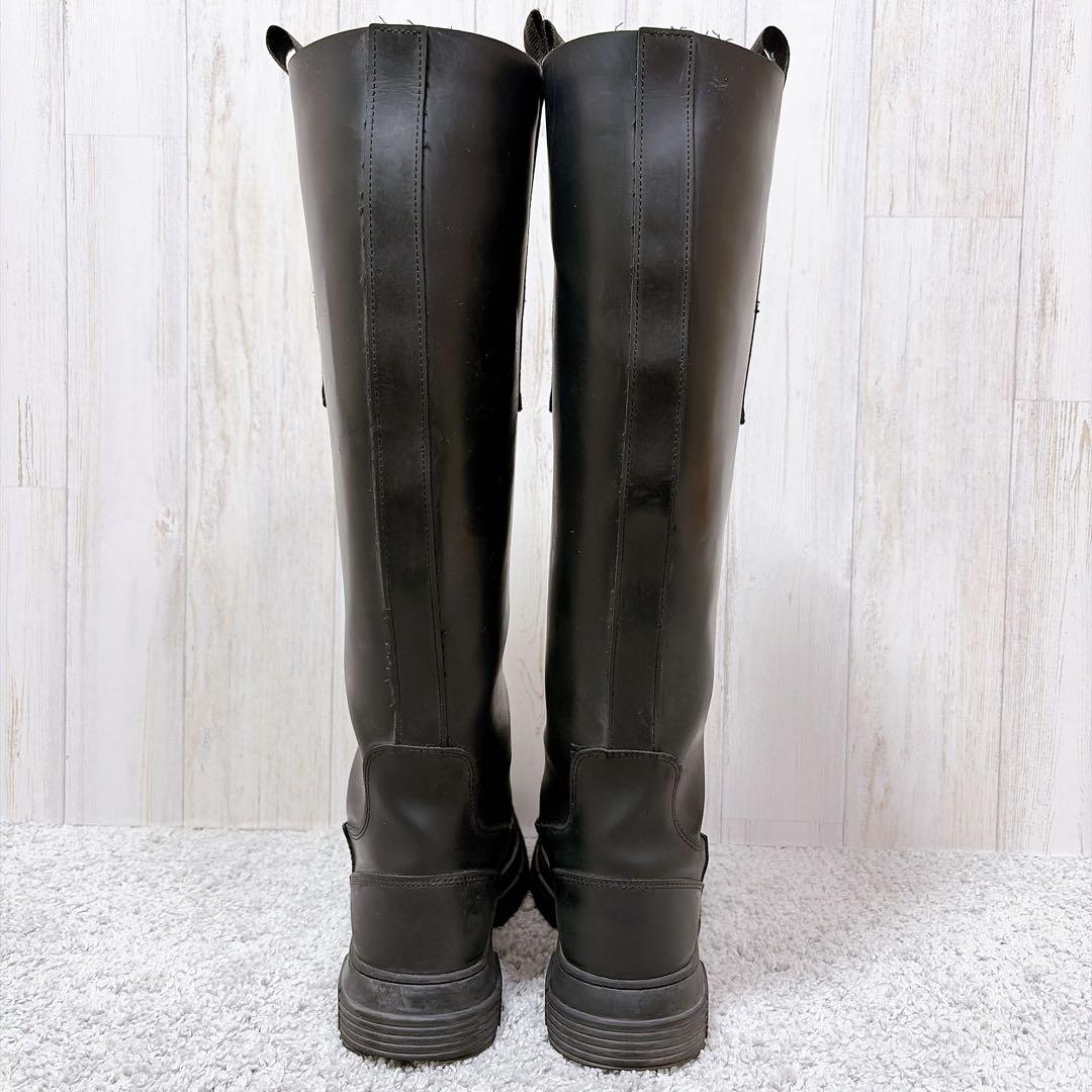 GANNI ガニー 25cm(38) リサイクルラバーロングブーツ ブラック