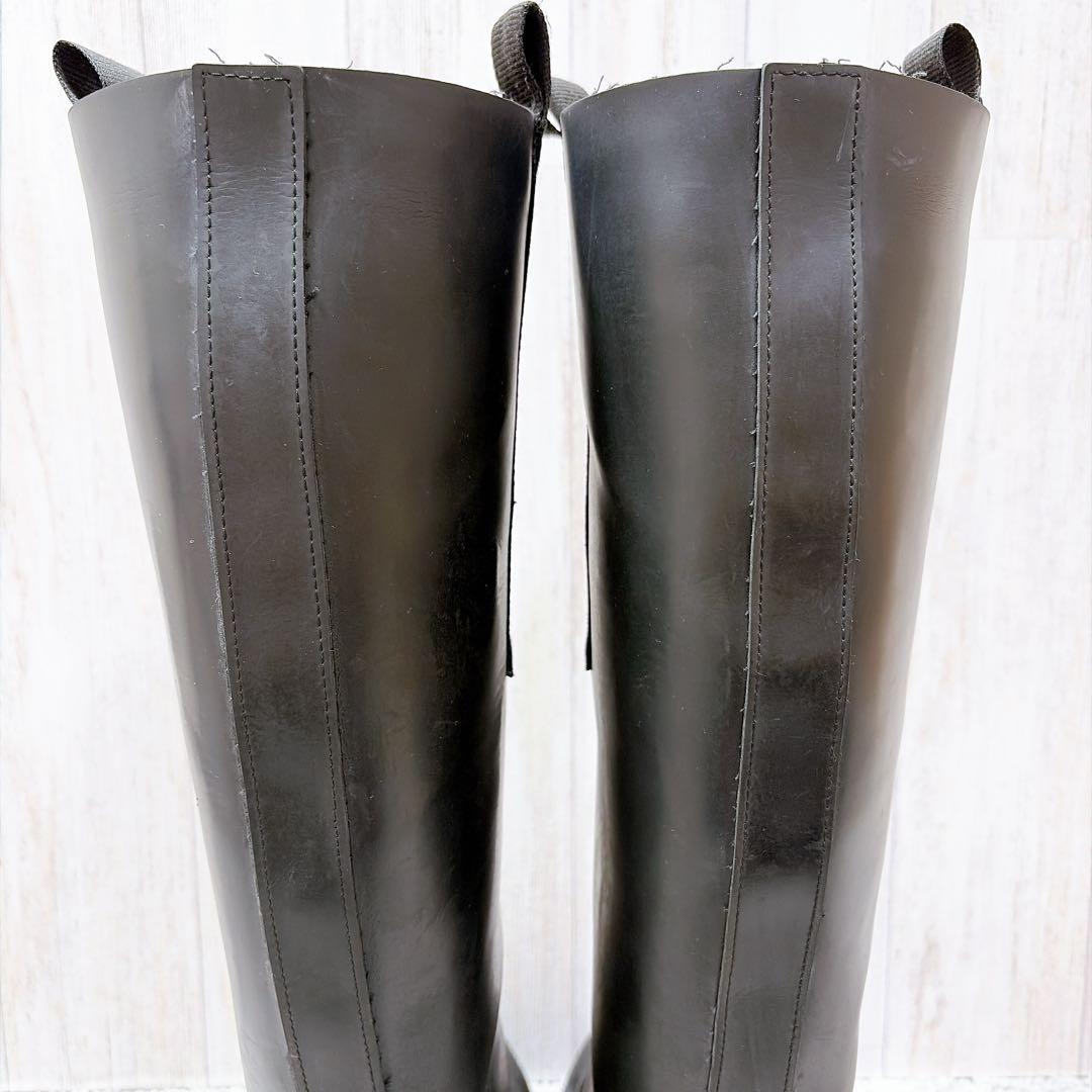 GANNI ガニー 25cm(38) リサイクルラバーロングブーツ ブラック