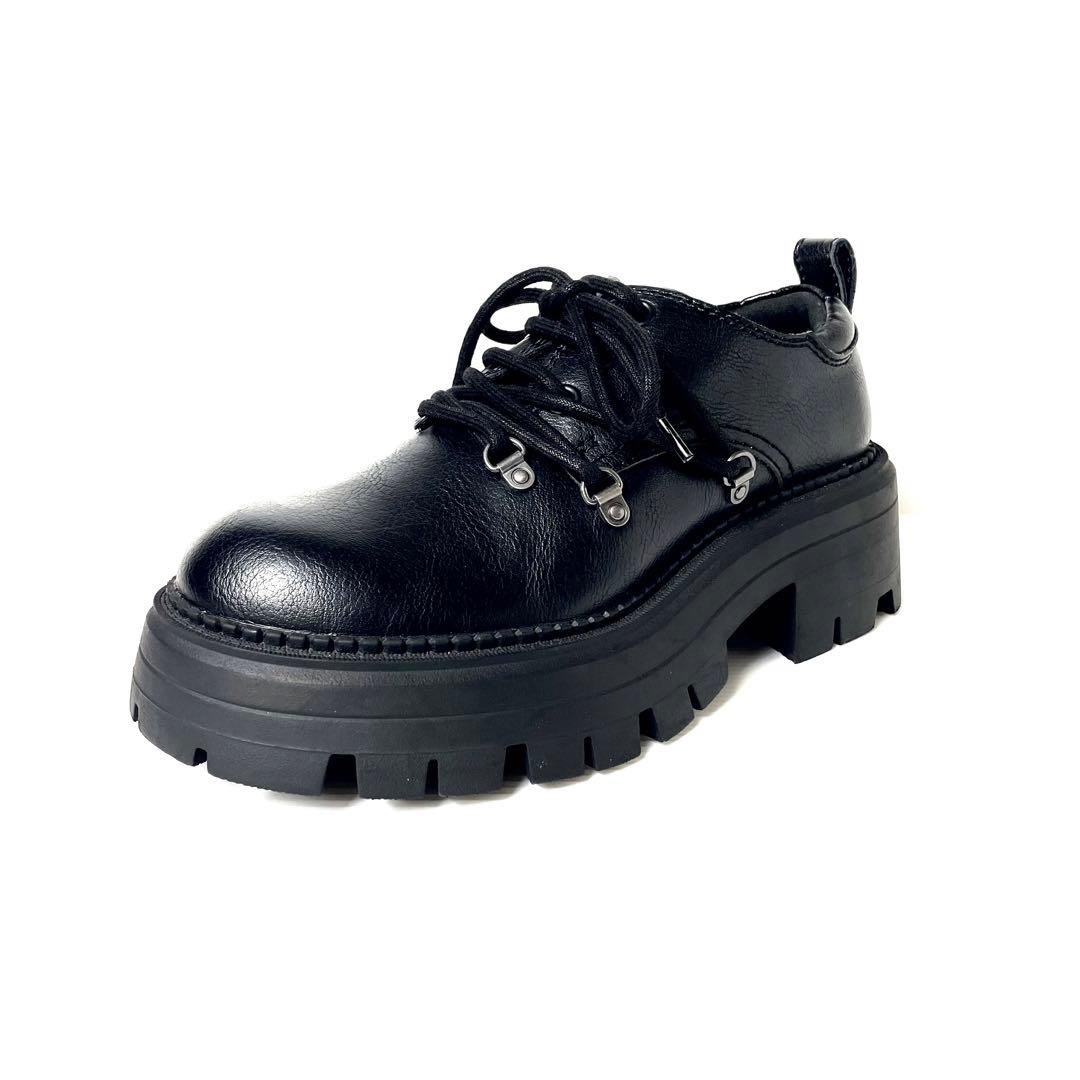 ZARA 新品 タグ付 25.5cm 39 マルチレース レースアップシューズ