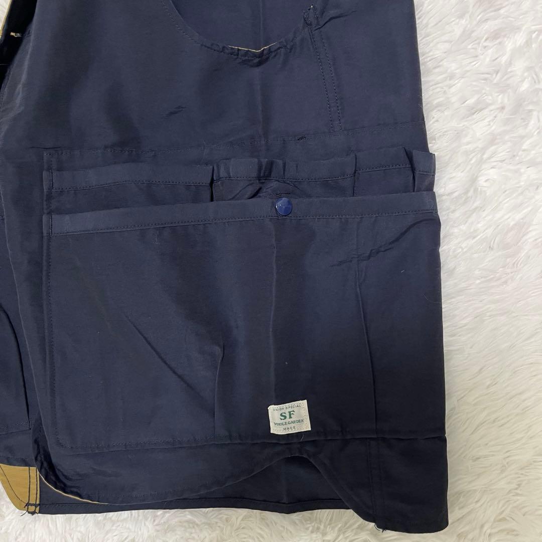 【SASSAFRAS】美品　ササフラス　メンズ　ベスト　重ね着　着回し　上質　M