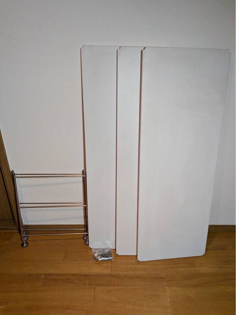 ■送料込■無印 ステンレスユニットシェルフ ホワイト ロータイプ テレビ台