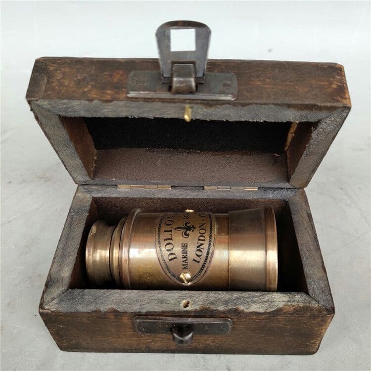 古玩古雑芸品銅伸縮式単筒望メガネ