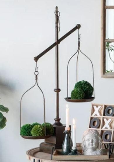 オブジェ 天秤 置物 アイアン アンティーク シャビーシック 85559SC