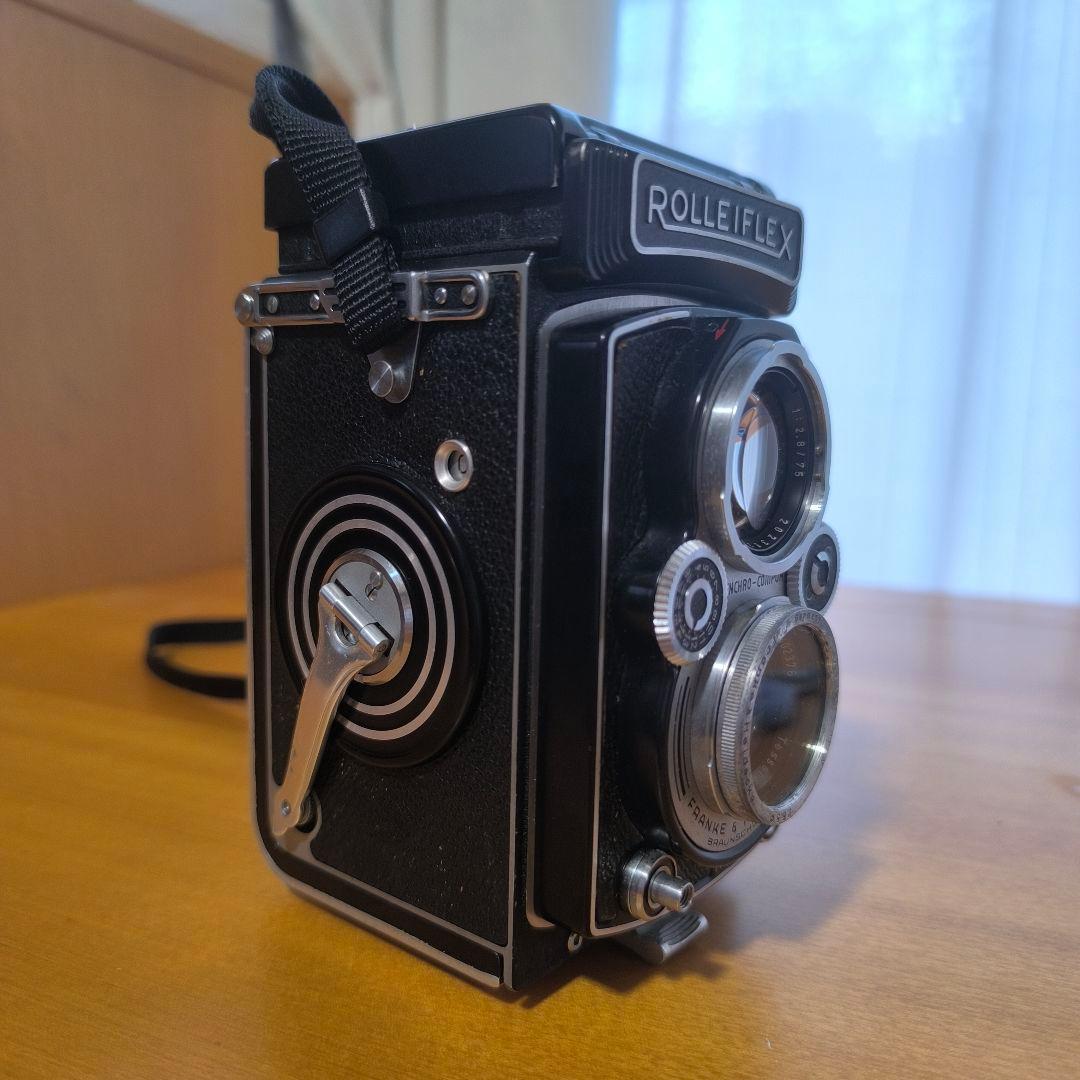 二眼レフカメラ ローライフレックス3.5Bファインダー明るい
