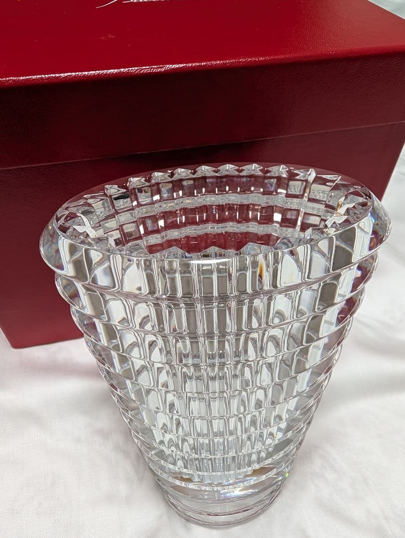 Baccarat バカラ アイベースS クリスタル ガラス花瓶 フラワースタンド