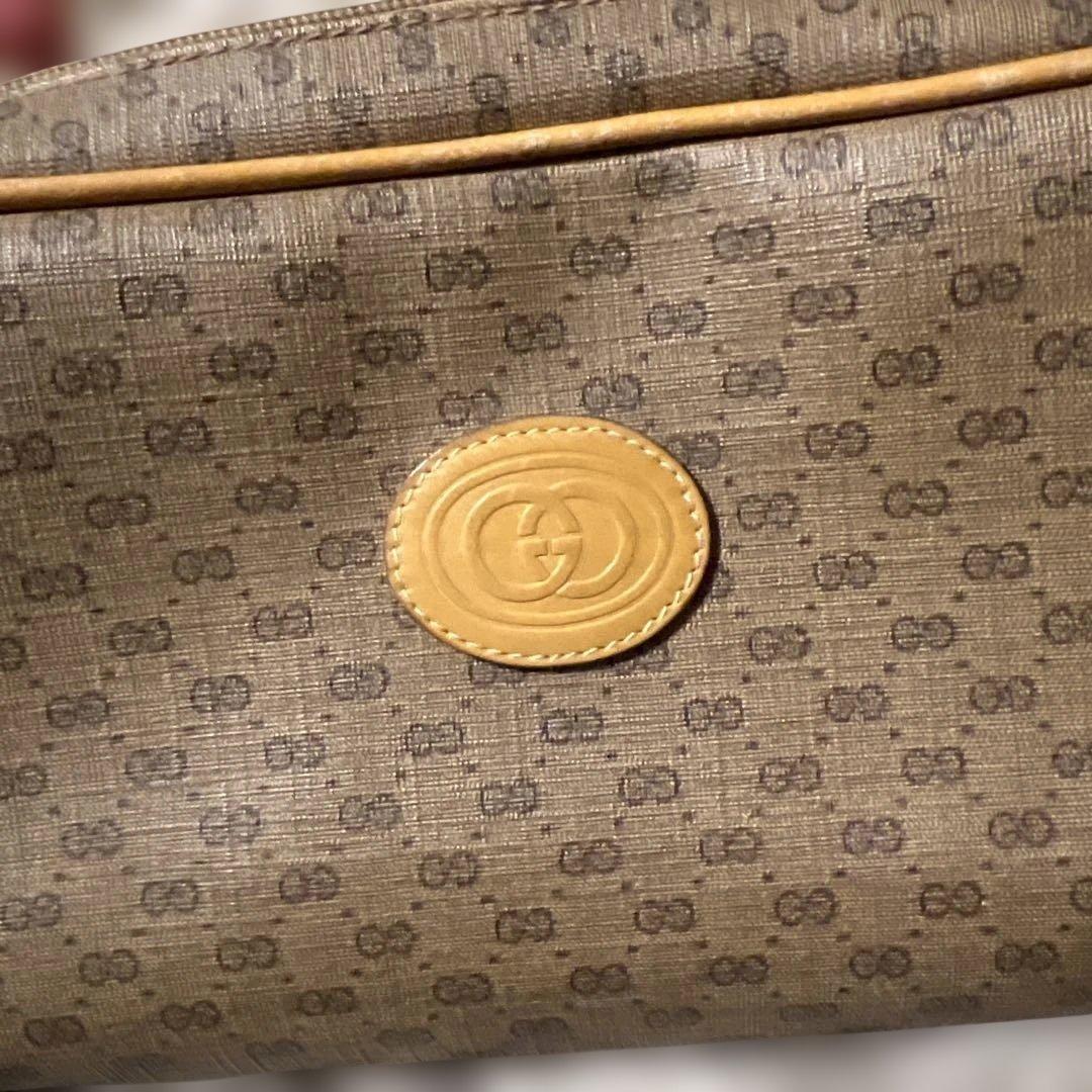 Gucci ショルダーバッグ　オールドグッチ　キャメル