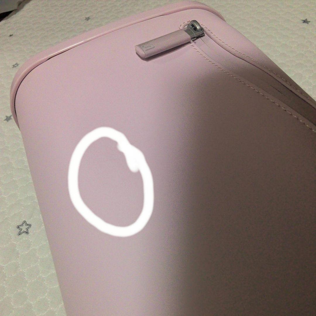 ピンク 旅行バッグ ジッパー付き