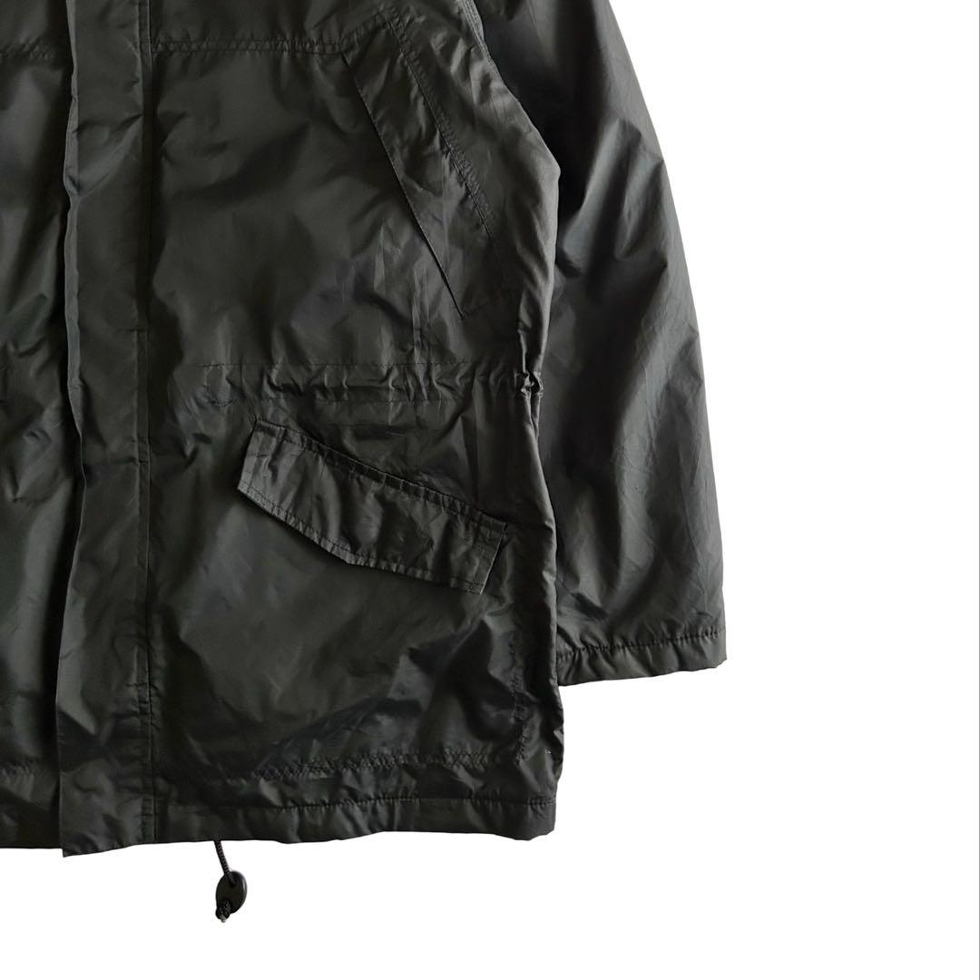 【希少】90s OLD GAP 裏フリース モッズコート ブラック 白タグ