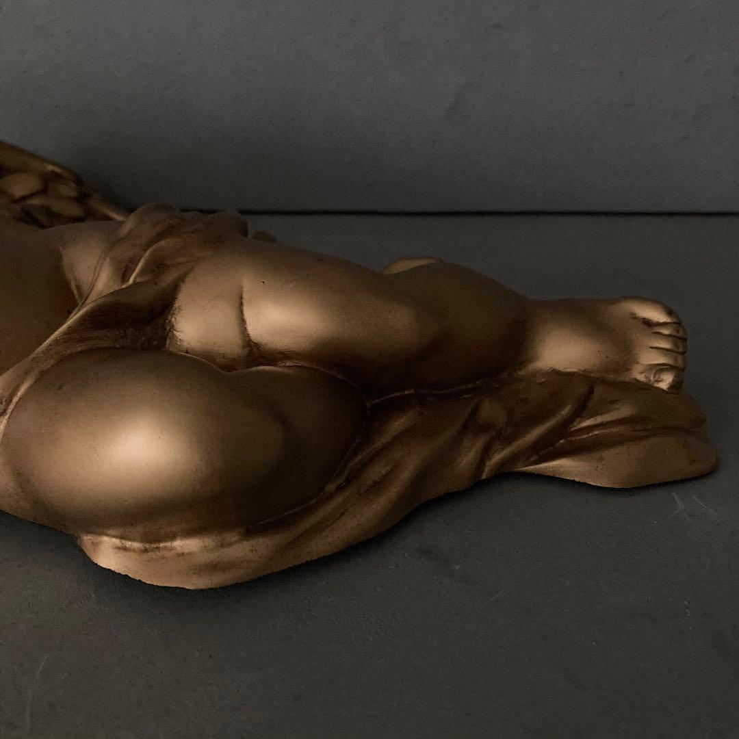 アンティーク CITIZEN 天使の掛時計 ゴールド