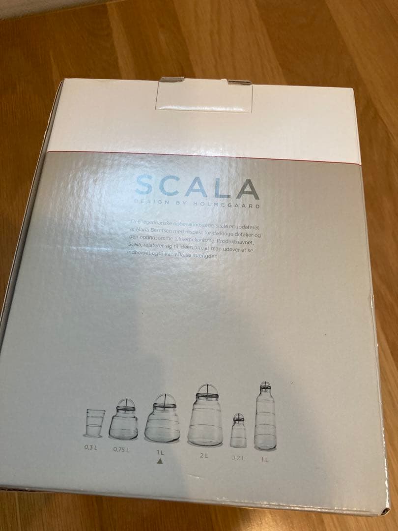 未使用・HOLMGAARDホルムガード・スカーラ　ガラスキャニスター1L