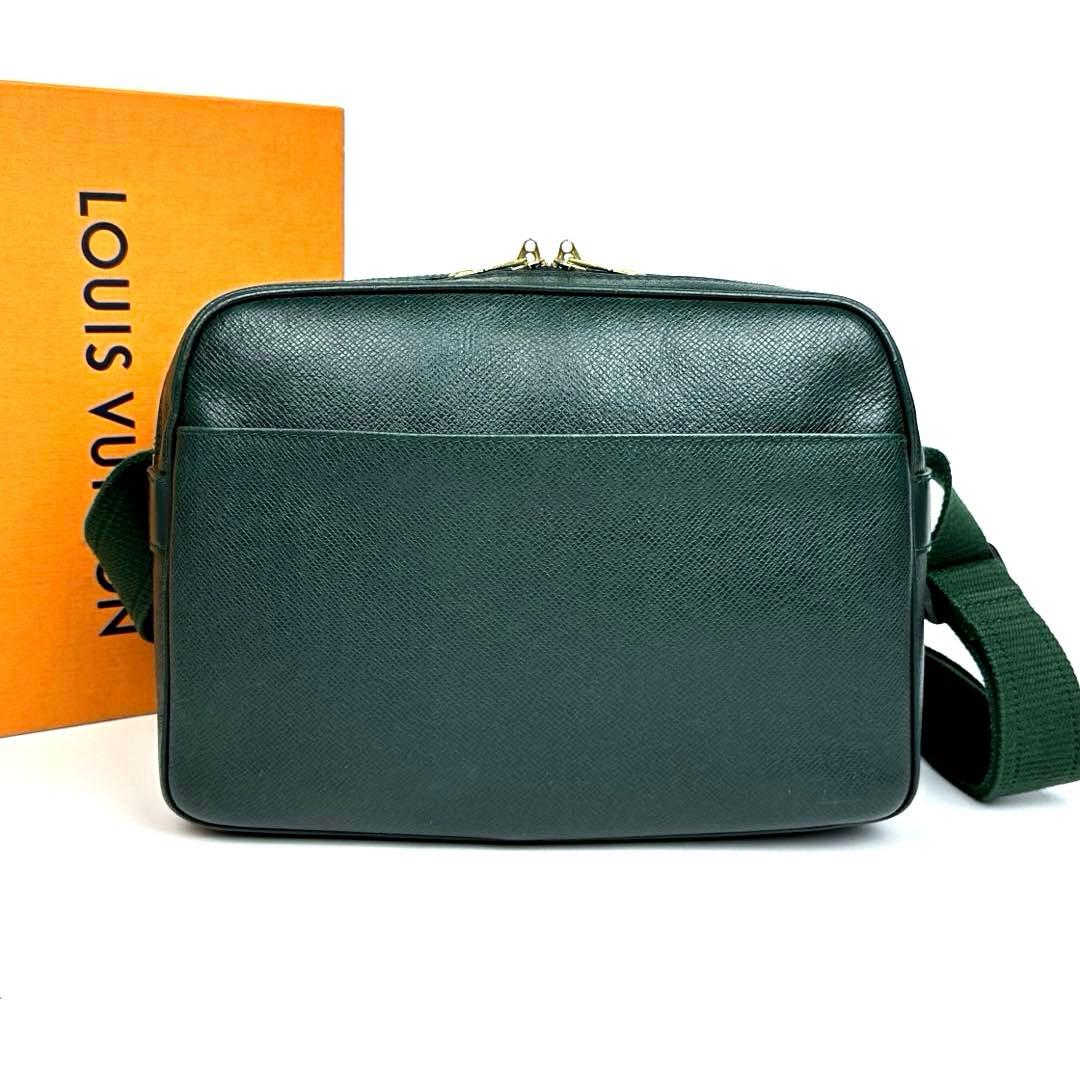 ふきルイヴィトン タイガ リポーターPM M30154 ショルダーバッグ緑