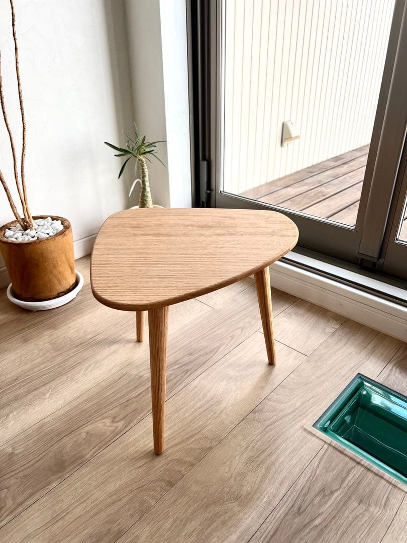 MOMONATURAL モモナチュラル　新品未使用　サイドテーブル　オーク無垢