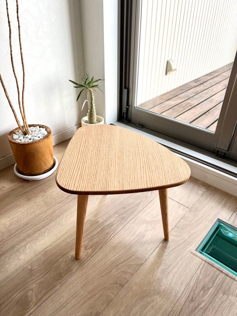 MOMONATURAL モモナチュラル　新品未使用　サイドテーブル　オーク無垢