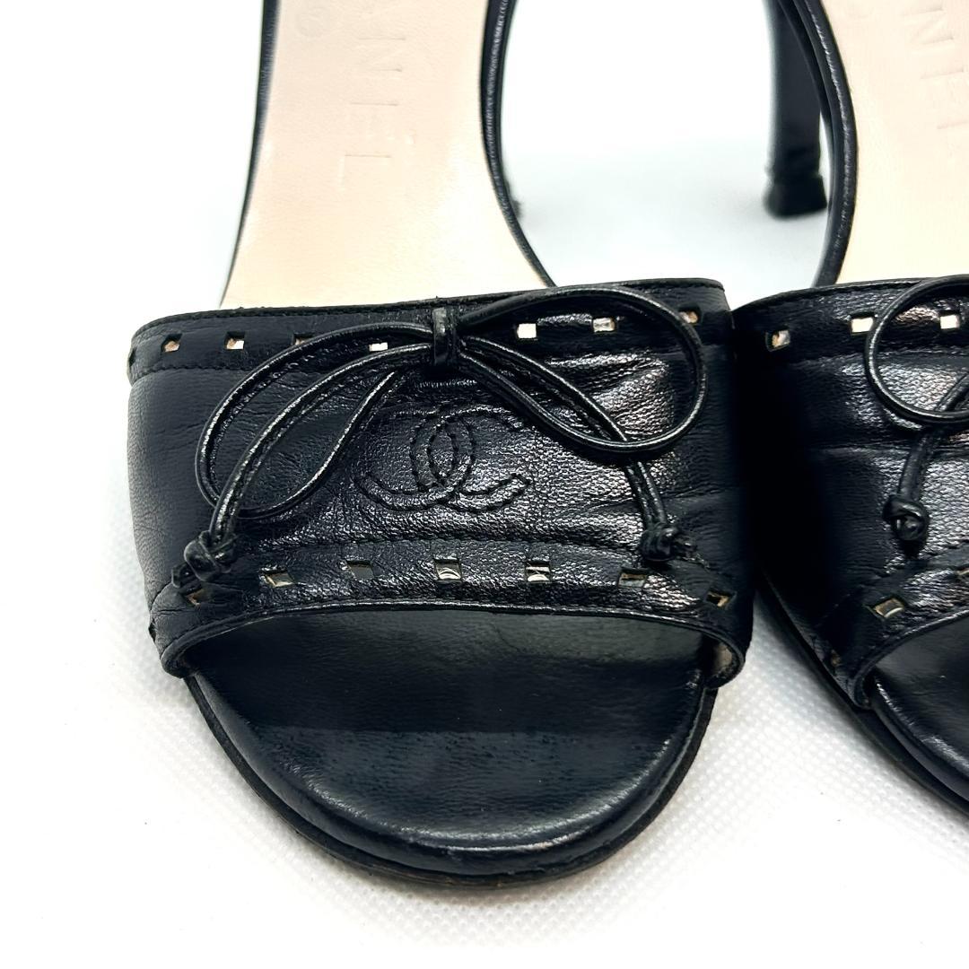 CHANEL（シャネル） ココマーク レザー ミュール サンダル イタリア