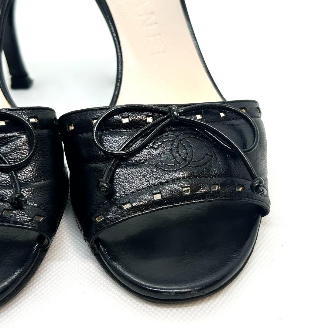 CHANEL（シャネル） ココマーク レザー ミュール サンダル イタリア