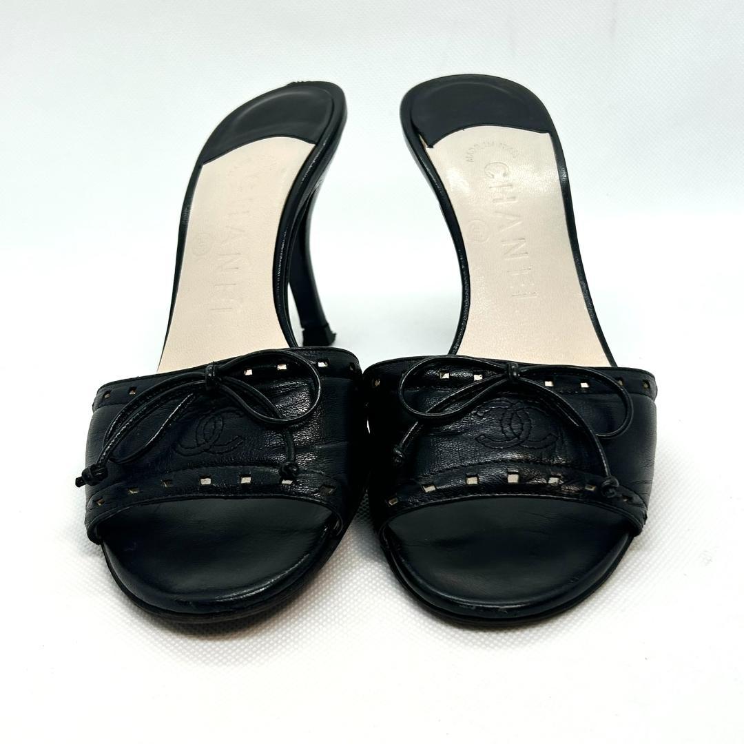 CHANEL（シャネル） ココマーク レザー ミュール サンダル イタリア