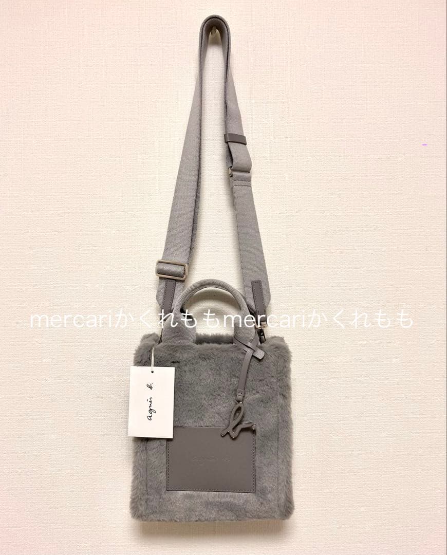 【ベル】新品★agnes b.アニエスベー2wayファーショルダーバッグ★