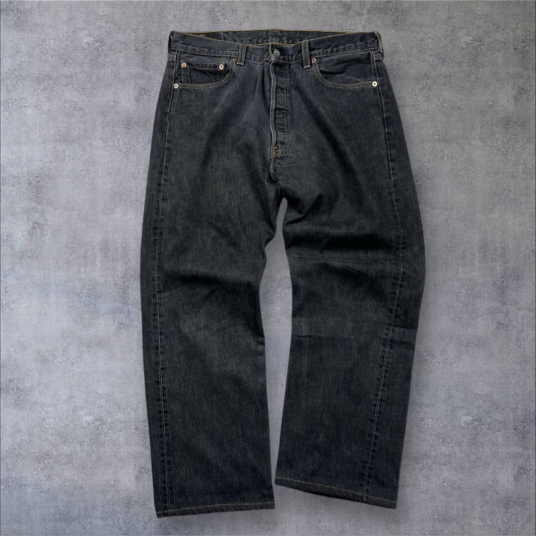 90s リーバイス 501 USA製 先染め ブラック ゴールデンサイズ　W36