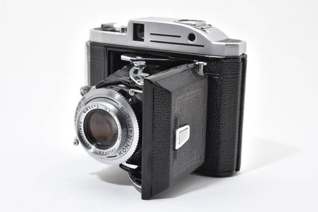 フィルムカメラ KONICA PEARL II HEXAR 75MM F3.5 #1024
