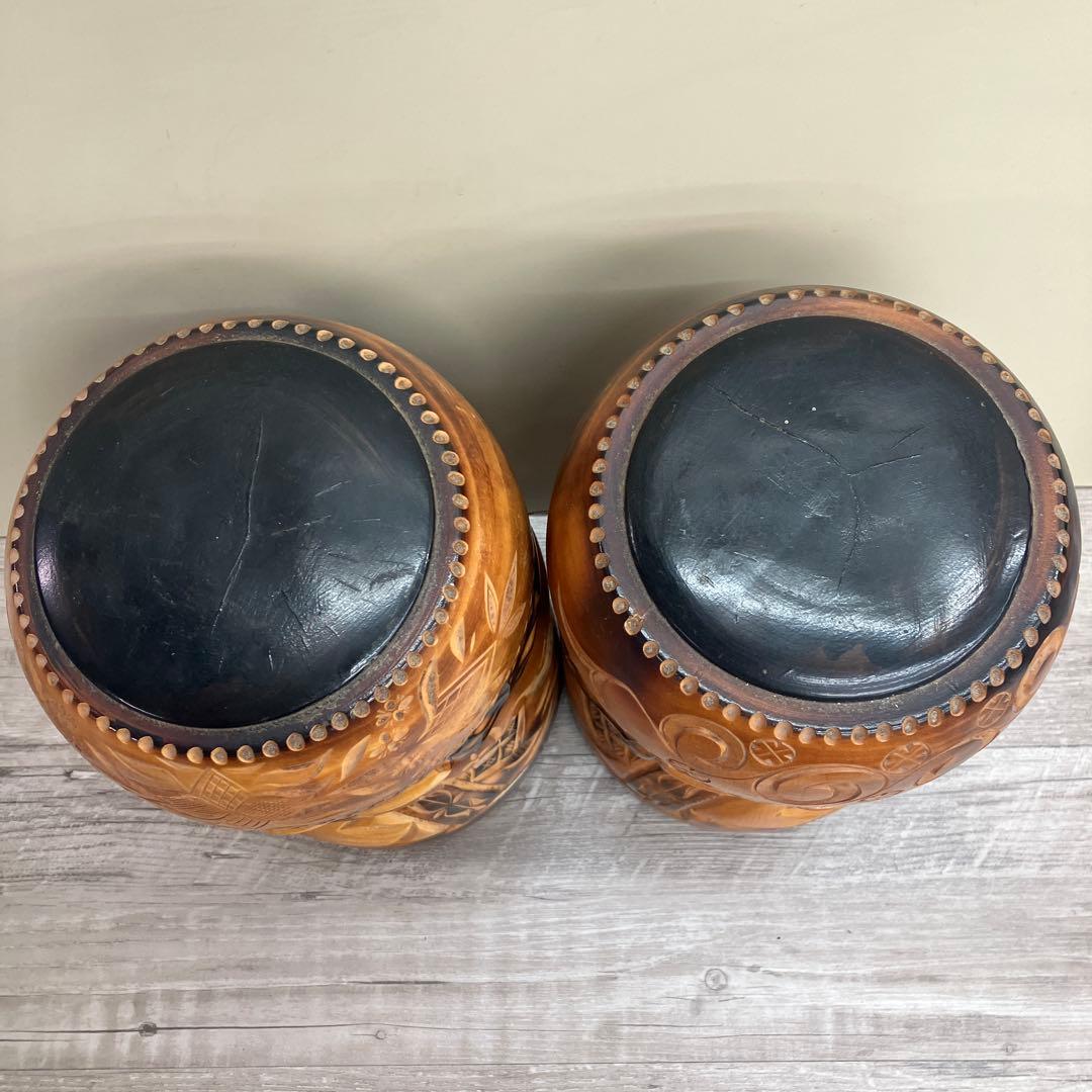 E-4 アイヌ ニポポ ニポポ人形 木彫り 北海道 民芸品 伝統工芸 郷土玩具