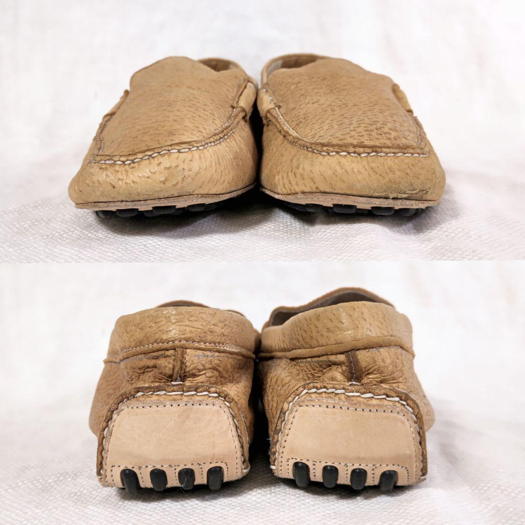 サントーニSantoniペッカリーレザードライビングドレスシューズ9