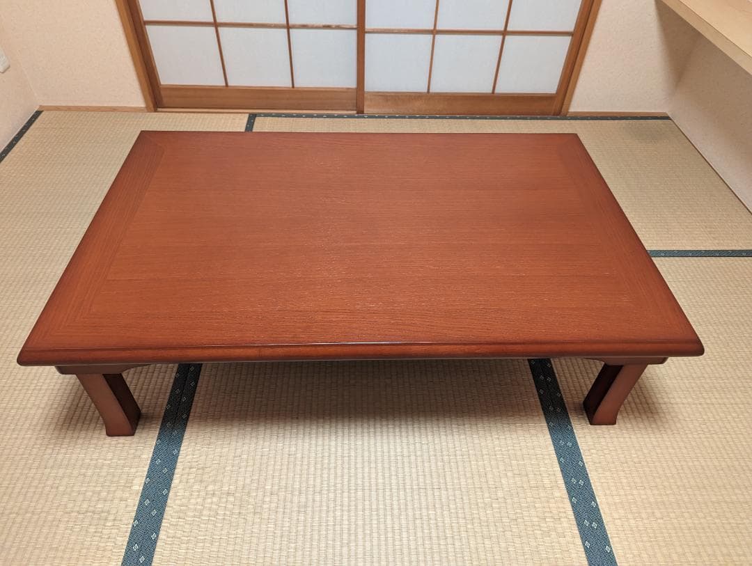 座卓 テーブル 折りたたみ ブラウン ローテーブル 天然木使用 ちゃぶ台 和室