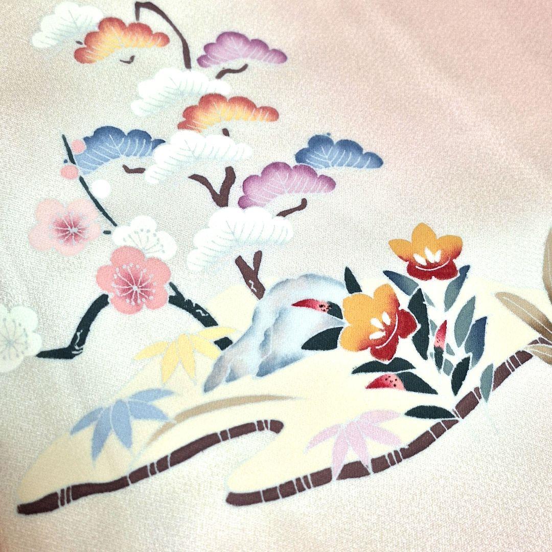 新品 正絹 手描き友禅 訪問着 袷 未使用品