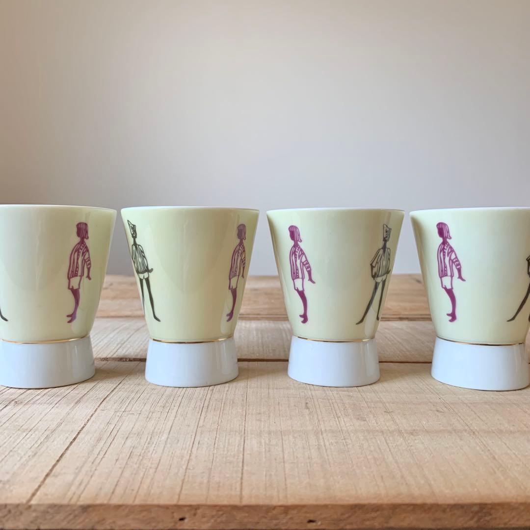 当時物　モデル　イタリアン　お猪口　湯呑　器　9個　アンティーク　ヴィンテージ