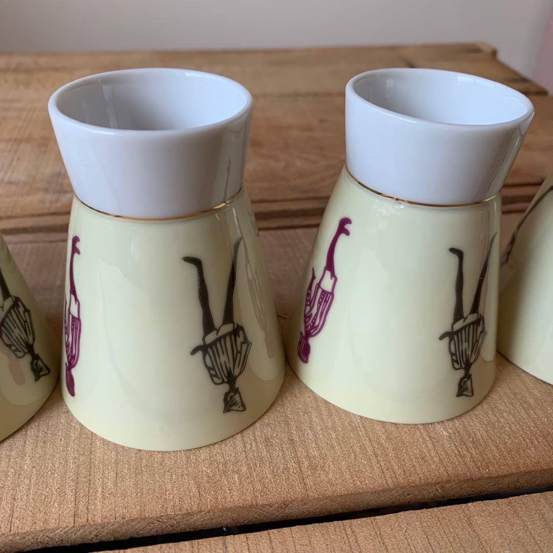 当時物　モデル　イタリアン　お猪口　湯呑　器　9個　アンティーク　ヴィンテージ