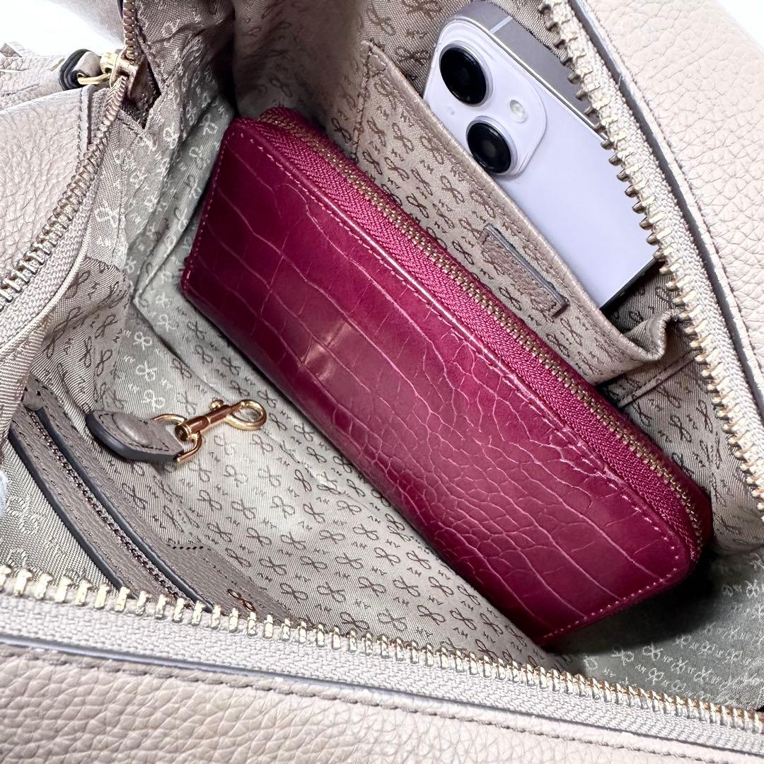 美品✨アニヤハインドマーチ スモールカーカー ハンドバッグ 2way グレージュ