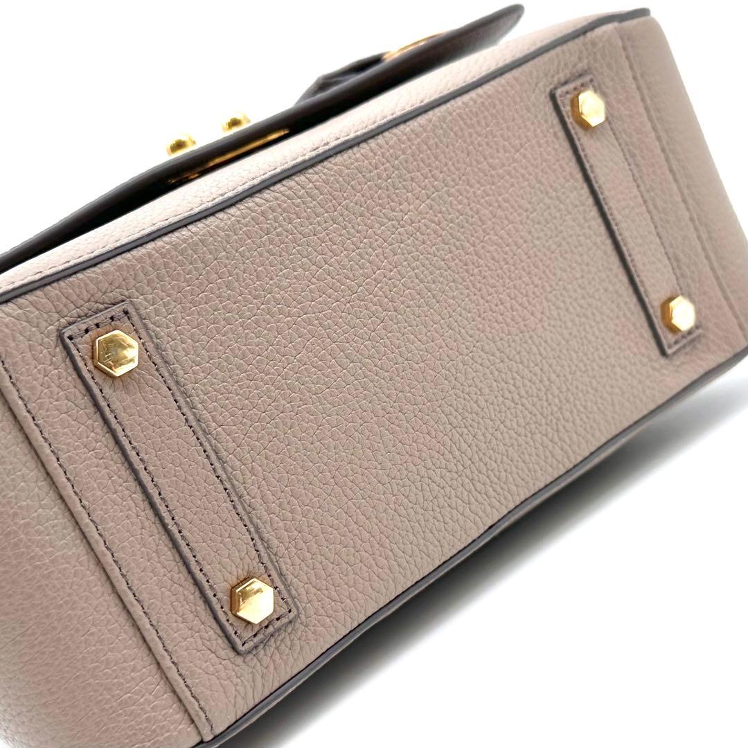 美品✨アニヤハインドマーチ スモールカーカー ハンドバッグ 2way グレージュ