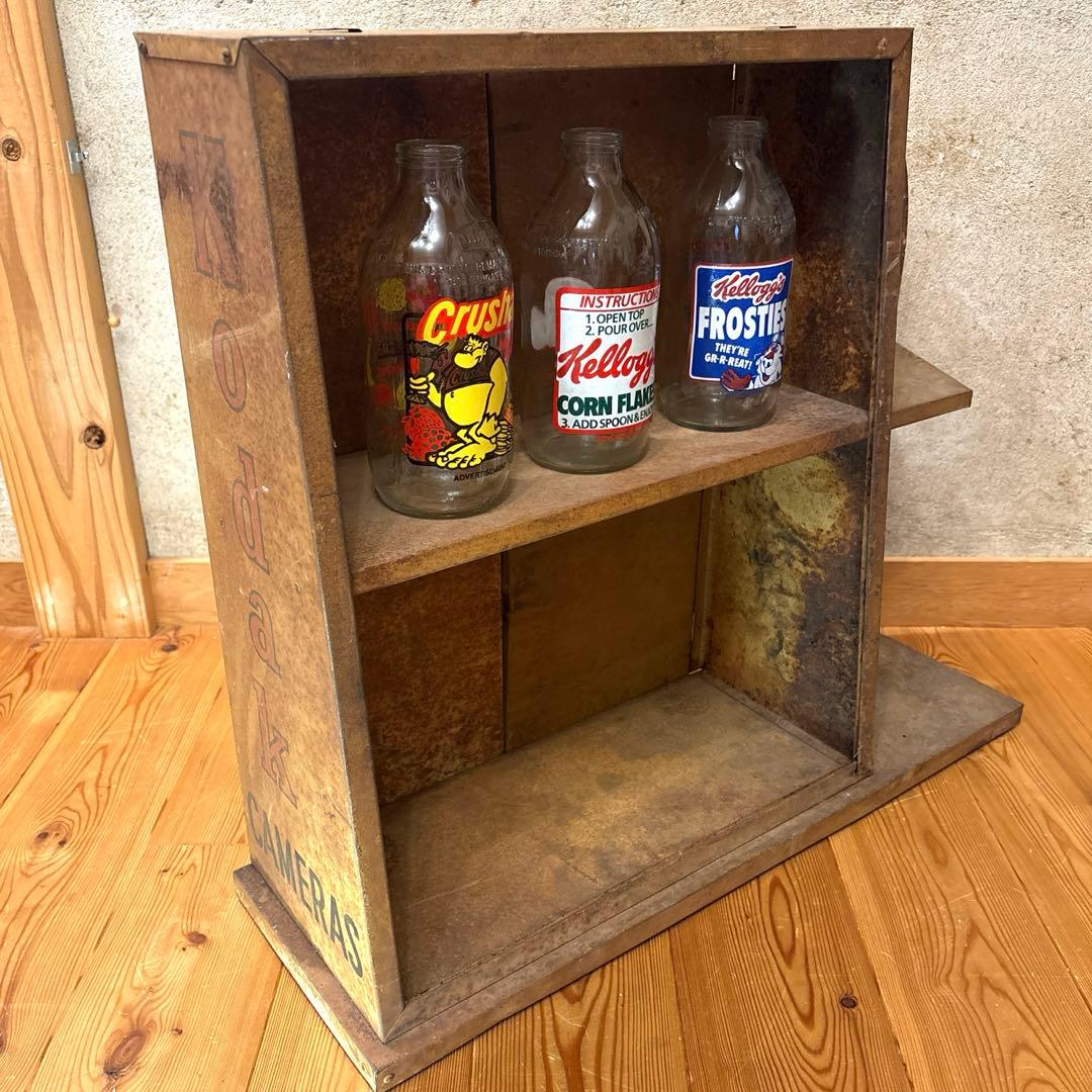 1920年代　コダックカメラ　ショーケース　シェルフ　ファイヤーキング　アメトイ