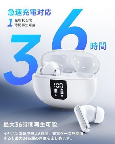 イヤホン翻訳機 ワイヤレスイヤホン【2026年最新 Bluetooth6.1】m