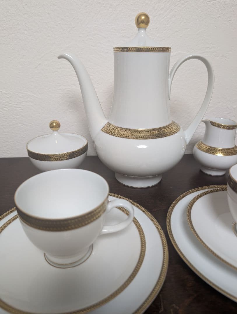 ドイツ　エッシェンバッハ　ポット　カップ＆ソーサー　クリーマー　シュガー