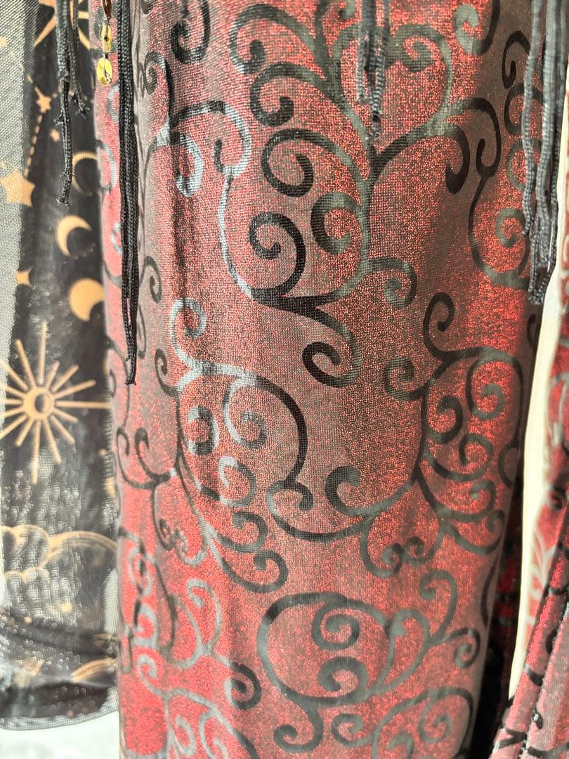 【新品】ベリーダンス衣装★パンツタイプ！ボルドー×ブラック×ゴールド★セット