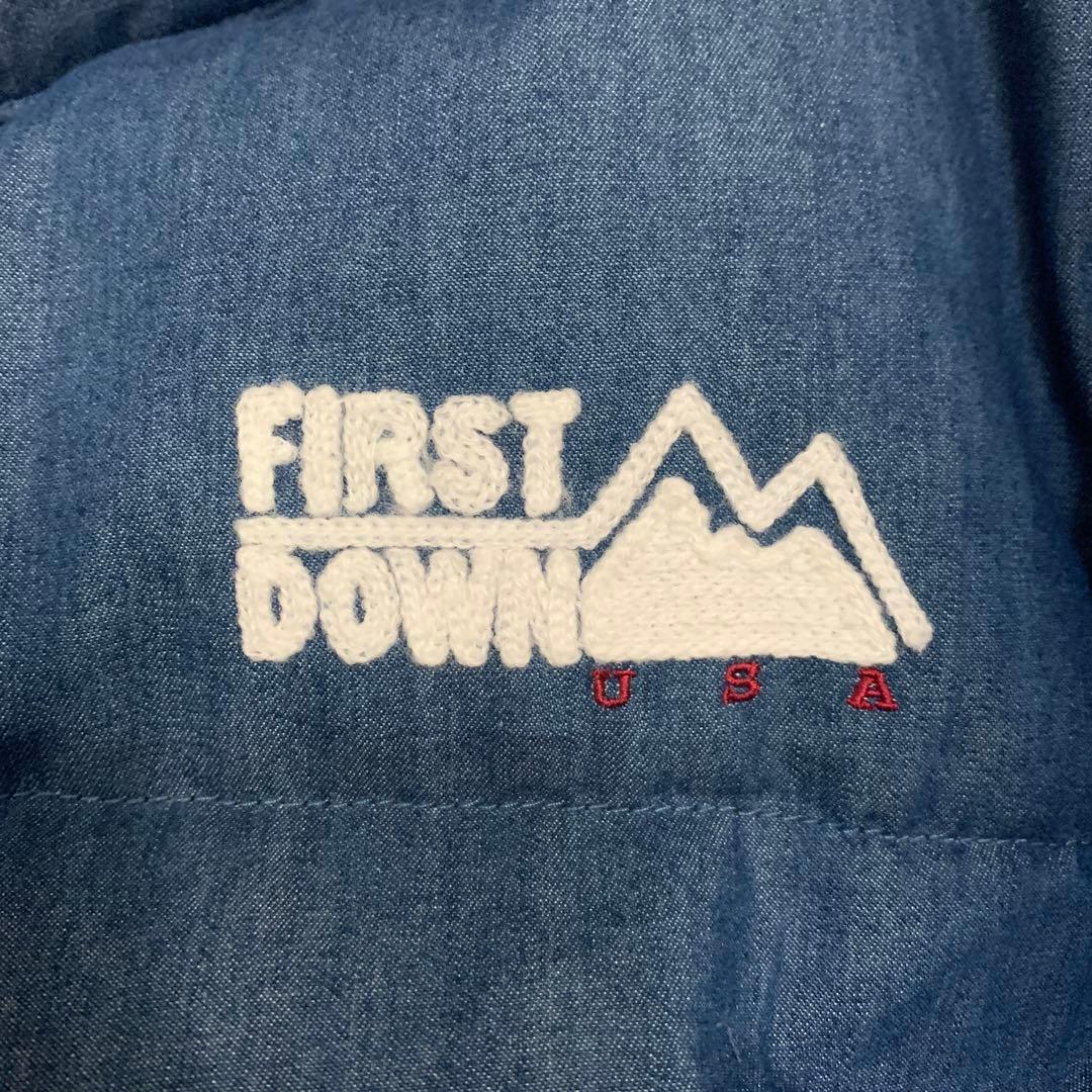 FIRST DOWN 　デニム　ダウンジャケット