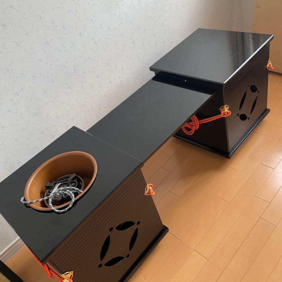 送料込【立礼棚】　御園棚　椅子２客付　組立式　電熱器　立礼棚① プレゼント品あり