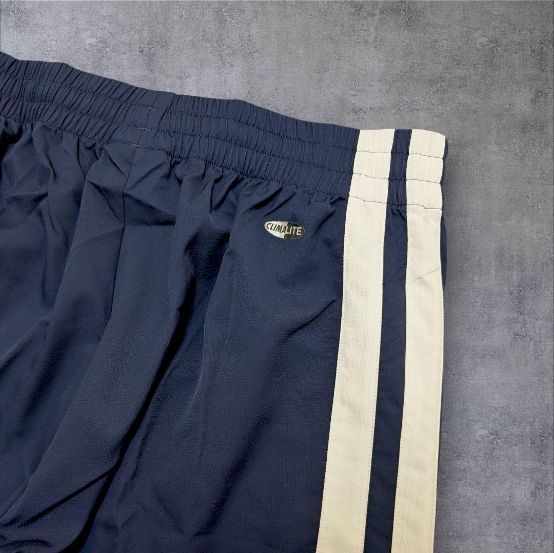 美品】００s adidas 紺色 ジャージ上下 太ライン ドローコード ｙ２ｋ