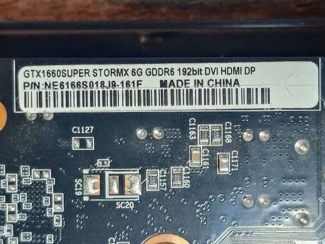 PALIT GTX 1660 Super 6GB GDDR6 グラフィックボード