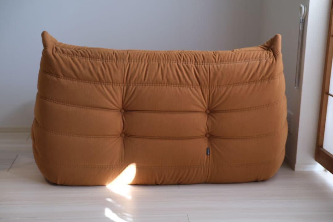 リーンロゼ　ligne roset トーゴ2p ブラウン【廃盤カラー】