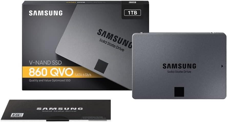 Samsung 860 QVO 1TB SATA 2.5 内蔵 SSD 使用少⑫