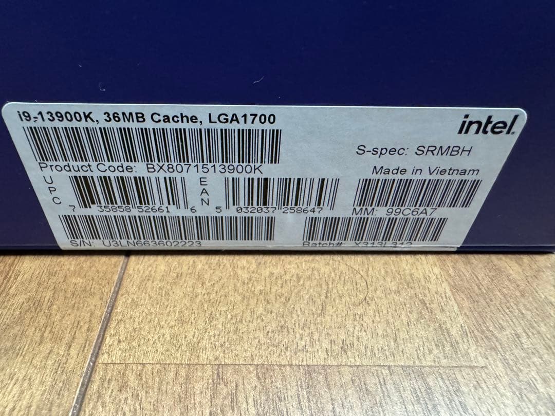 CPU Intel Core i9 13th Gen CPU