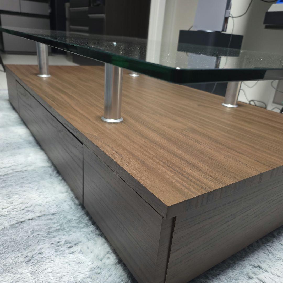 ぽ*う様 【最終値下げ】高品質モダンセンターテーブル 引き出し付き 配送可【送料