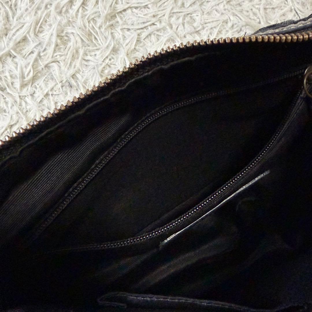 【美品】コーチ　レガシー　ワンショルダーバッグ　シグネチャー　ターンロック　黒