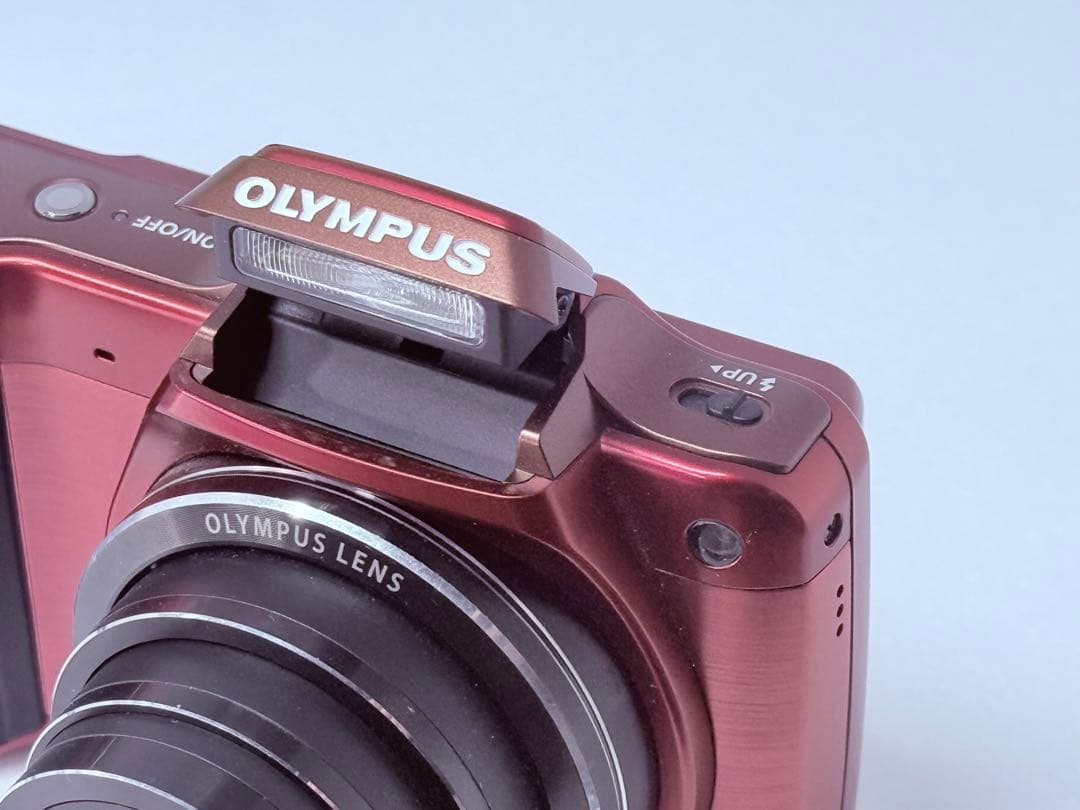 OLYMPUS STYLUS SZ-15レッド 動作確認済 24倍ズーム レトロ