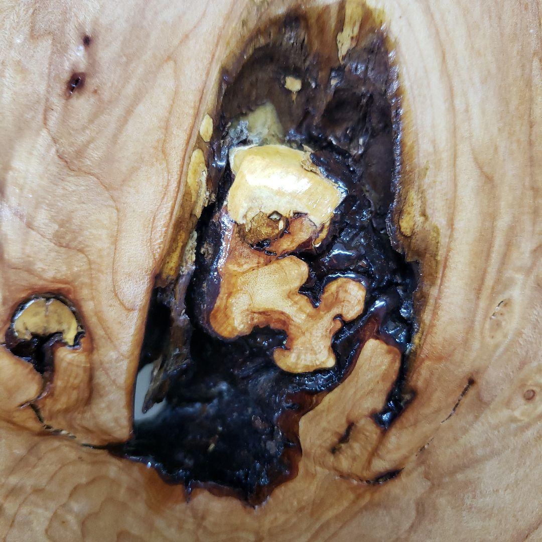 蔵出し特価　花梨こぶ玉杢敷台 約68×45×5cm　無垢材